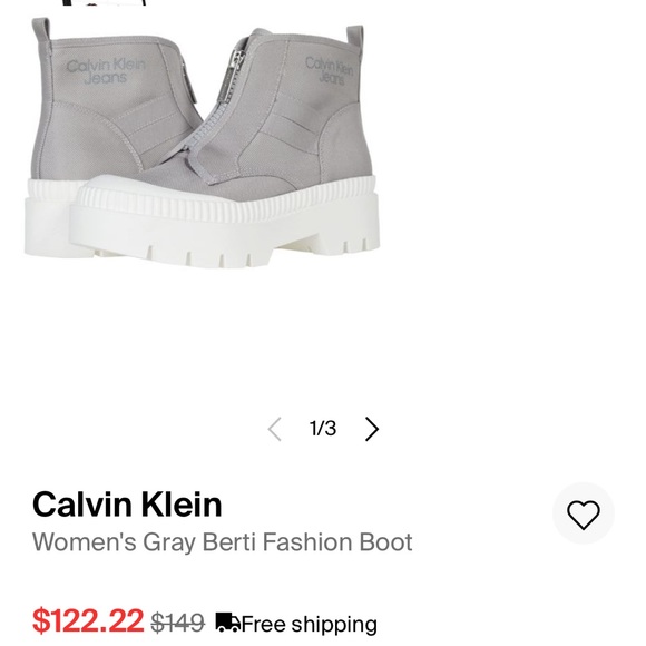 Calvin Klein Berti Chelsea lug sole boots in beige women’s size 8 brand new - Picture 12 of 13